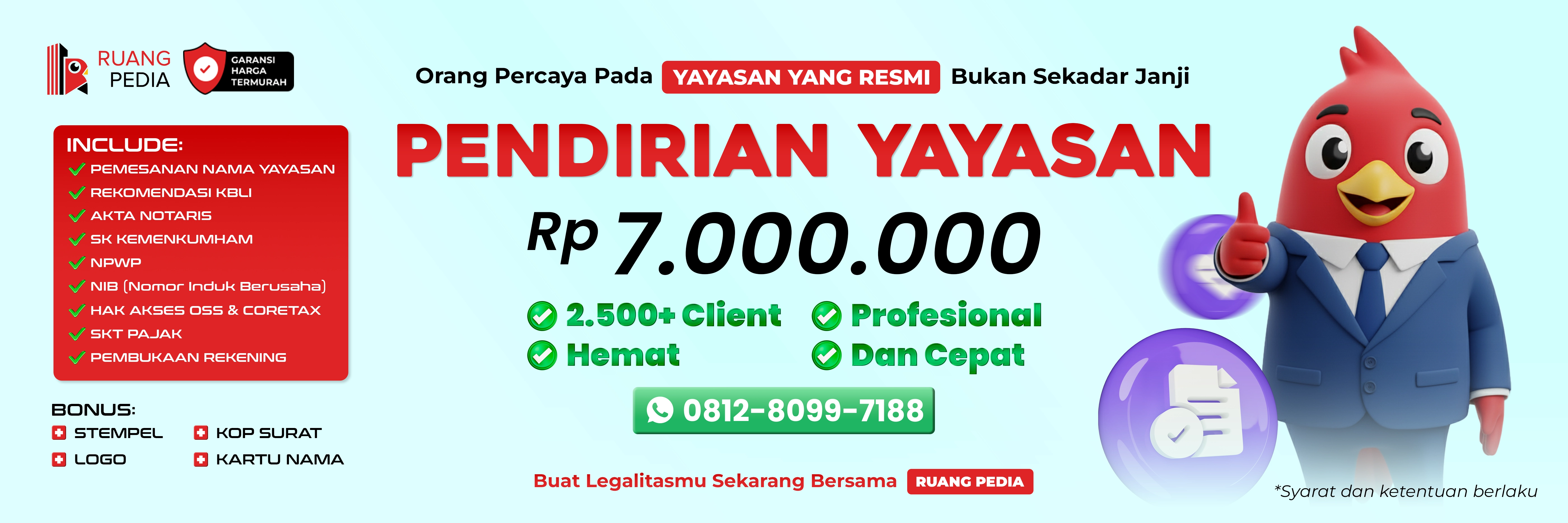 Pendirian Yayasan Lengkap